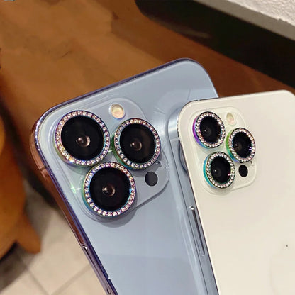 Glitter Diamond Lens Protector ✨ | For iPhone 12-15 Pro Max/Mini/Plus