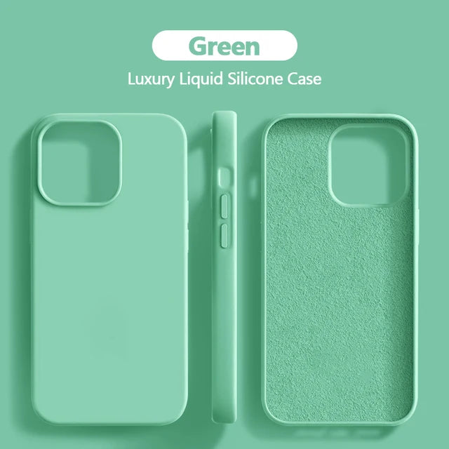 Original Liquid Silicone Case for iPhone 11-15 Series