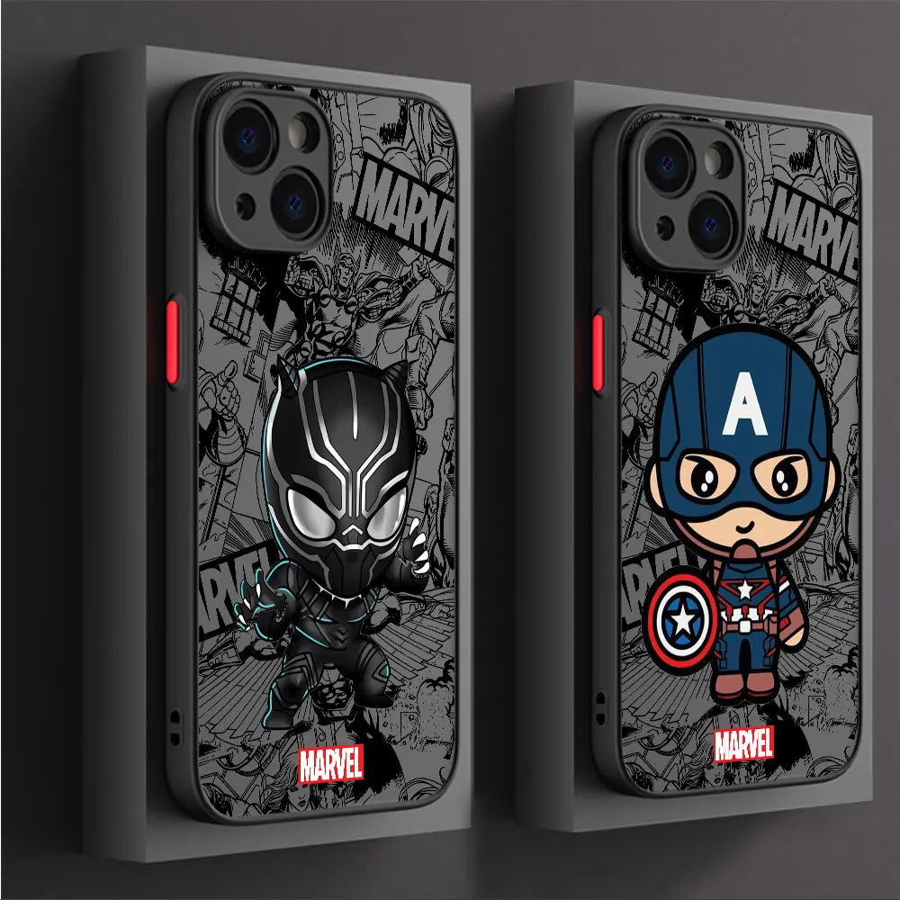 Cartoon Marvel Groot & Spiderman Shockproof Case