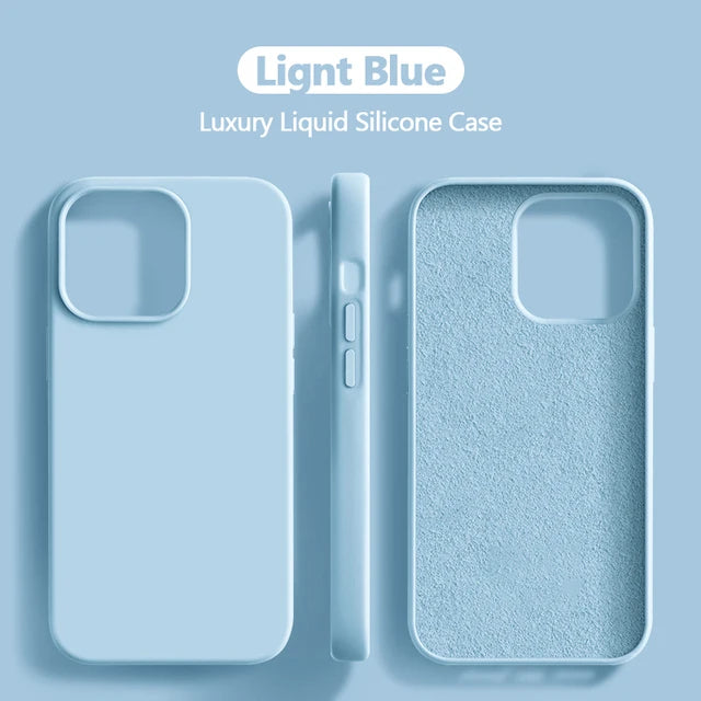 Original Liquid Silicone Case for iPhone 11-15 Series