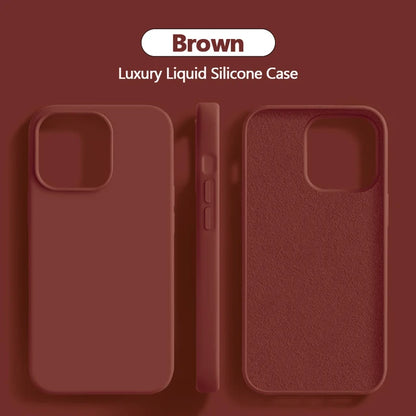 Original Liquid Silicone Case for iPhone 11-15 Series