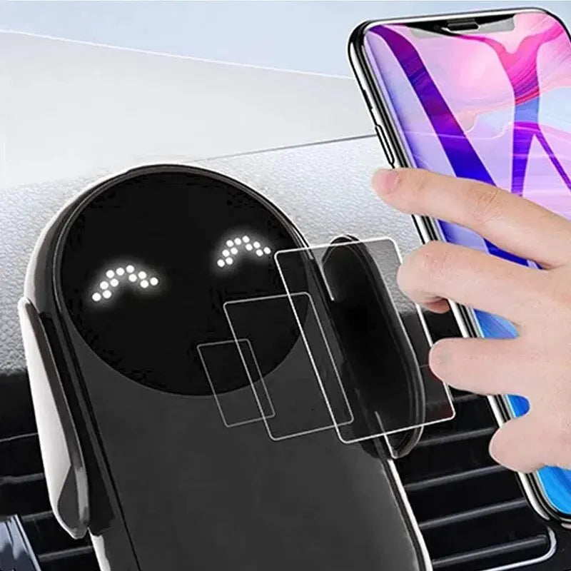 Car Wireless Charger & Phone Mounts | 15W Fast Charging with Infrared Auto Grip 📱